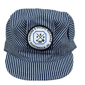 Vintage‎ Paradise & Pacific Railroad Hat Cap Railway Trains Conductor 90s USA